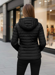 Kurtka damska pikowana czarna OZONEE JS/16M9103/392Z