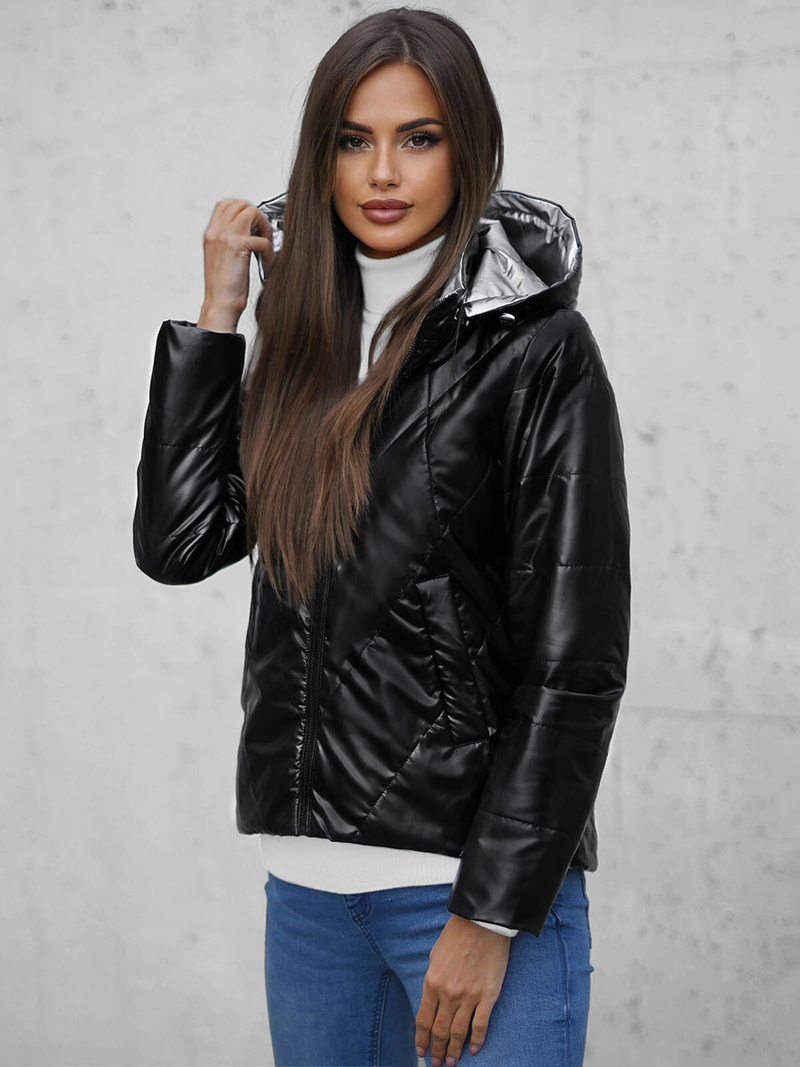 Куртка жіноча Чорна OZONEE N/7008/1Z