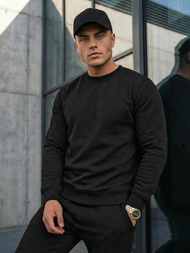 Komplet dresowy męski czarny OZONEE JS/68C10380/3Z