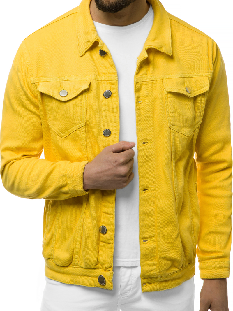 Куртка чоловіча джинсова Жовта OZONEE G/620