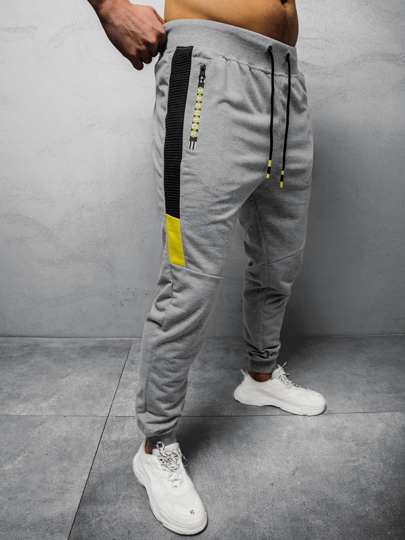 Spodnie dresowe męskie szare OZONEE JS/68K10209