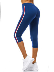 Legginsy krótkie damskie niebieskie OZONEE JS/1037/A9
