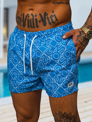 Spodenki kąpielowe męskie niebieskie OZONEE O/MTK3220