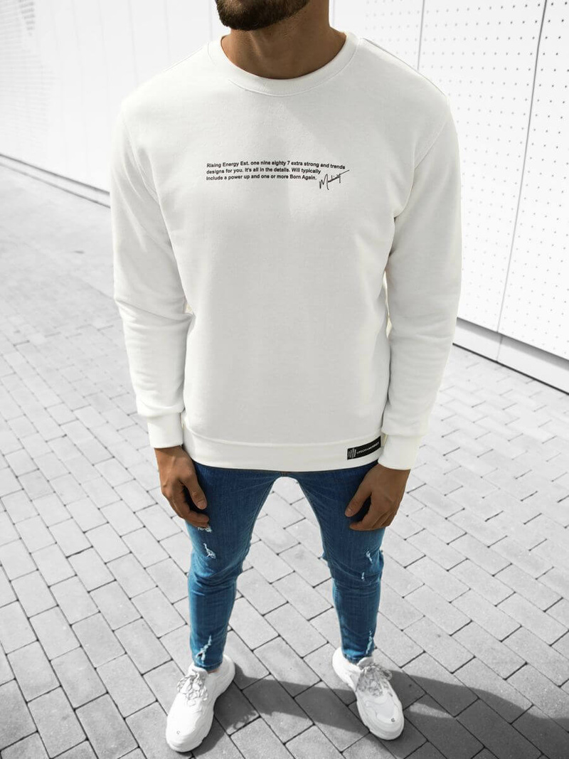 Bluza męska ecru OZONEE MACH/M3283