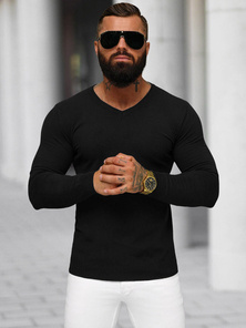 Sweter męski czarny OZONEE NB/MMB601/4Z