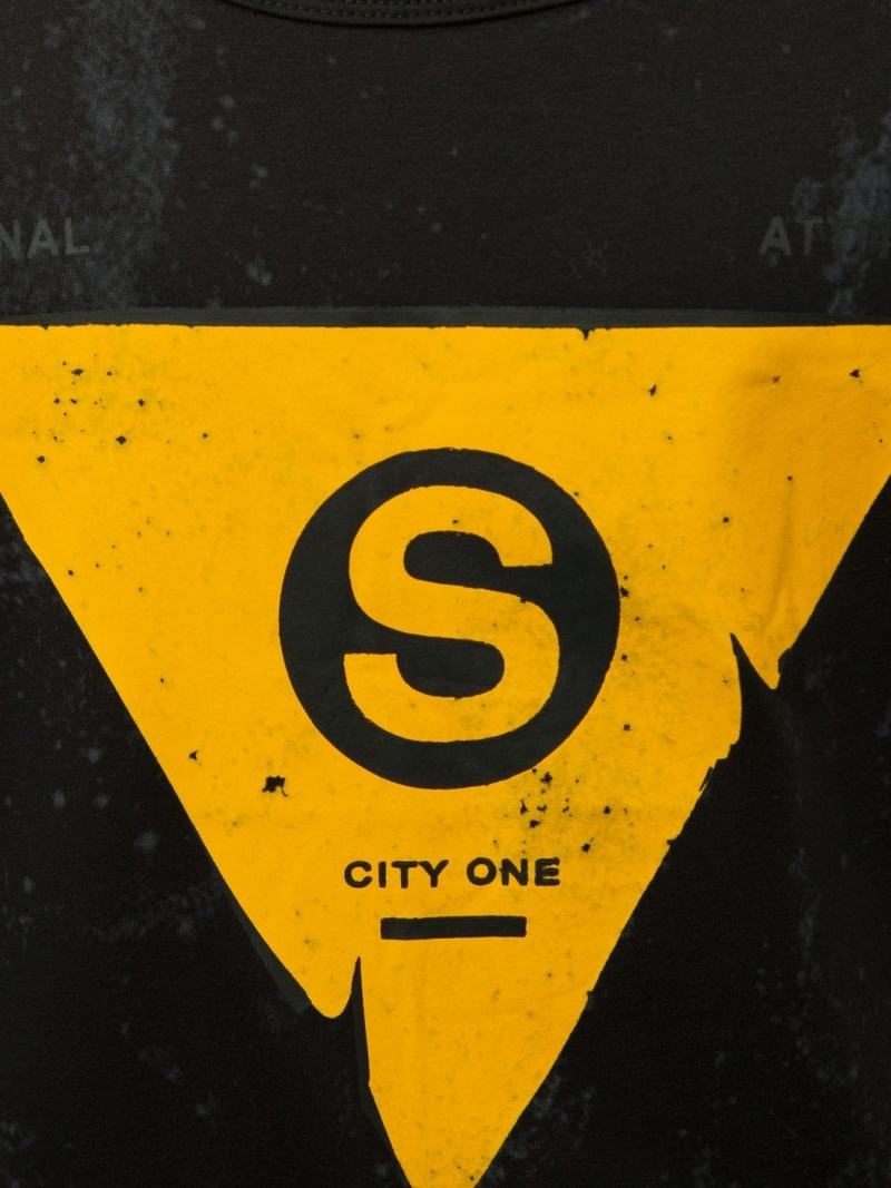 T-Shirt męski bez rękawów czarny OZONEE JS/SS11057Z