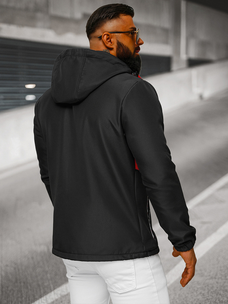 Куртка softshell чоловіча Чорно-Червона OZONEE JS/HH022/1C