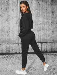 Жіночий спортивний костюм з двох частин Чорний OZONEE JS/8C71/3