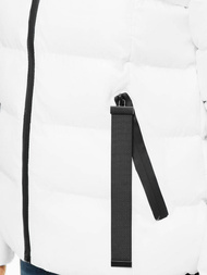 Kurtka pikowana damska biała OZONEE JS/M23061/8