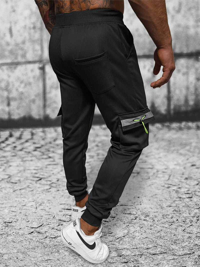 Штани Cпортивні Чоловічі Чорнi OZONEE JS/8K1115/3