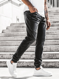 Spodnie męskie jogger czarne OZONEE JS/KK1023