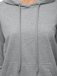 Bluza z kapturem damska szara OZONEE JS/68B20002/2
