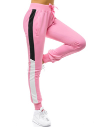 Spodnie dresowe damskie jasno-różowe OZONEE JS/JK88127/20