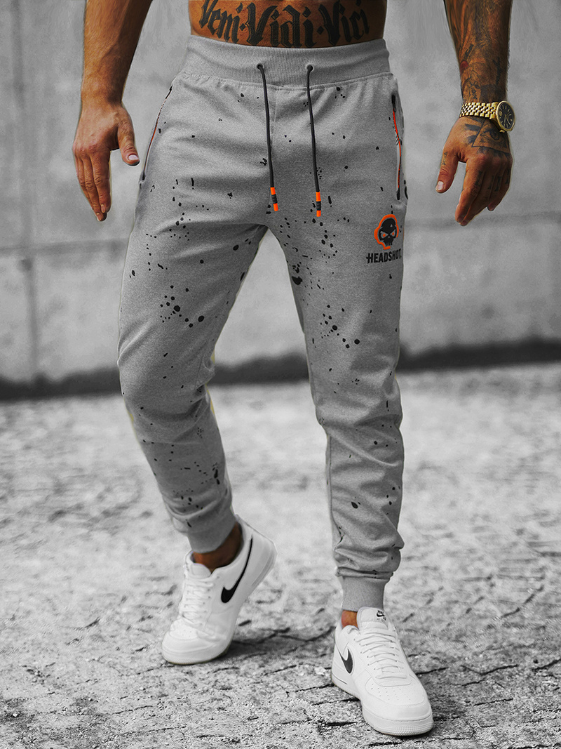 Spodnie dresowe męskie szare OZONEE JS/K10233Z