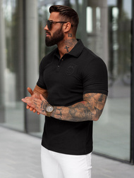 Футболка Поло Чоловіча Чорна OZONEE NB/MT3142