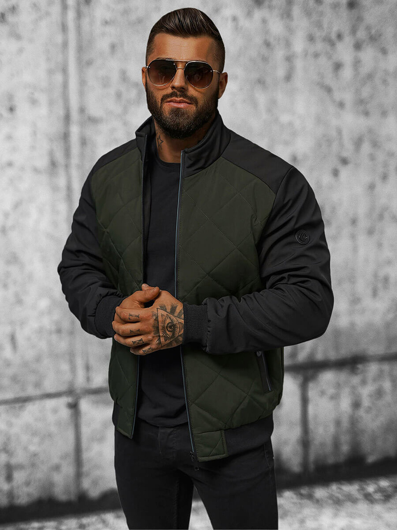Куртка Чоловіча Темно-Зелена OZONEE JS/84M3022/136