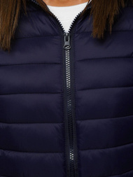 Kurtka przejściowa damska ciemno-granatowa OZONEE JS/M23036/224