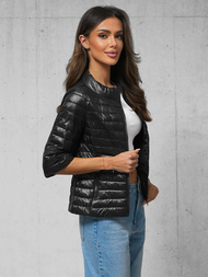 Kurtka damska pikowana czarna OZONEE O/H891Z