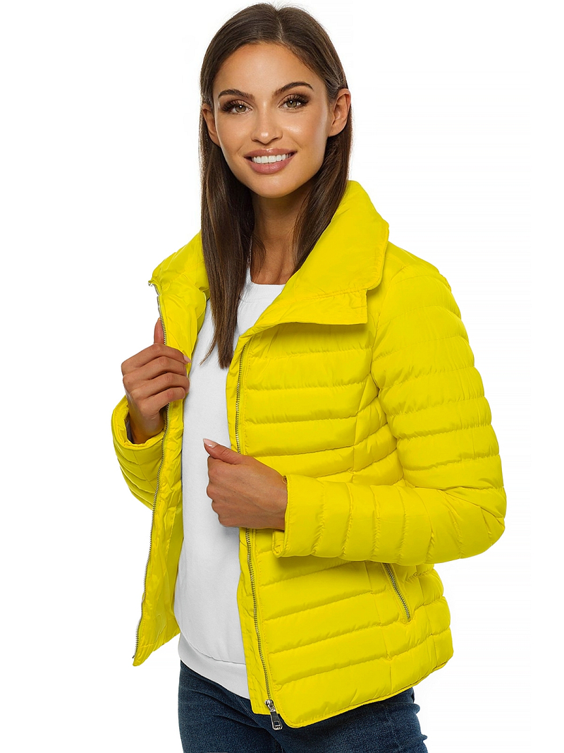 Kurtka przejściowa damska żółta OZONEE JS/M23063/3