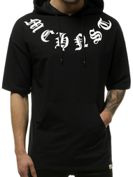 Bluza z kapturem męska czarna OZONEE MACH/1183