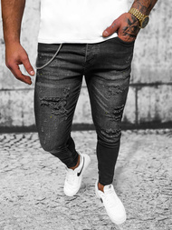 Чоловічі джинси чорнi OZONEE O/MB465