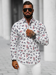 Класична сорочка чоловіча Бiла OZONEE O/733914