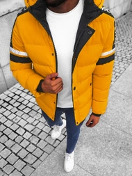 Kurtka zimowa męska pikowana żółta OZONEE JS/M8103