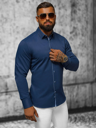 Koszula męska granatowa OZONEE O/V64