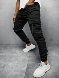 Штани чоловічі джоггери Чорнi OZONEE O/11104