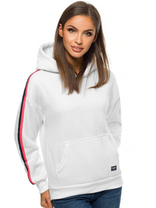 Bluza z kapturem damska biała OZONEE JS/B26015