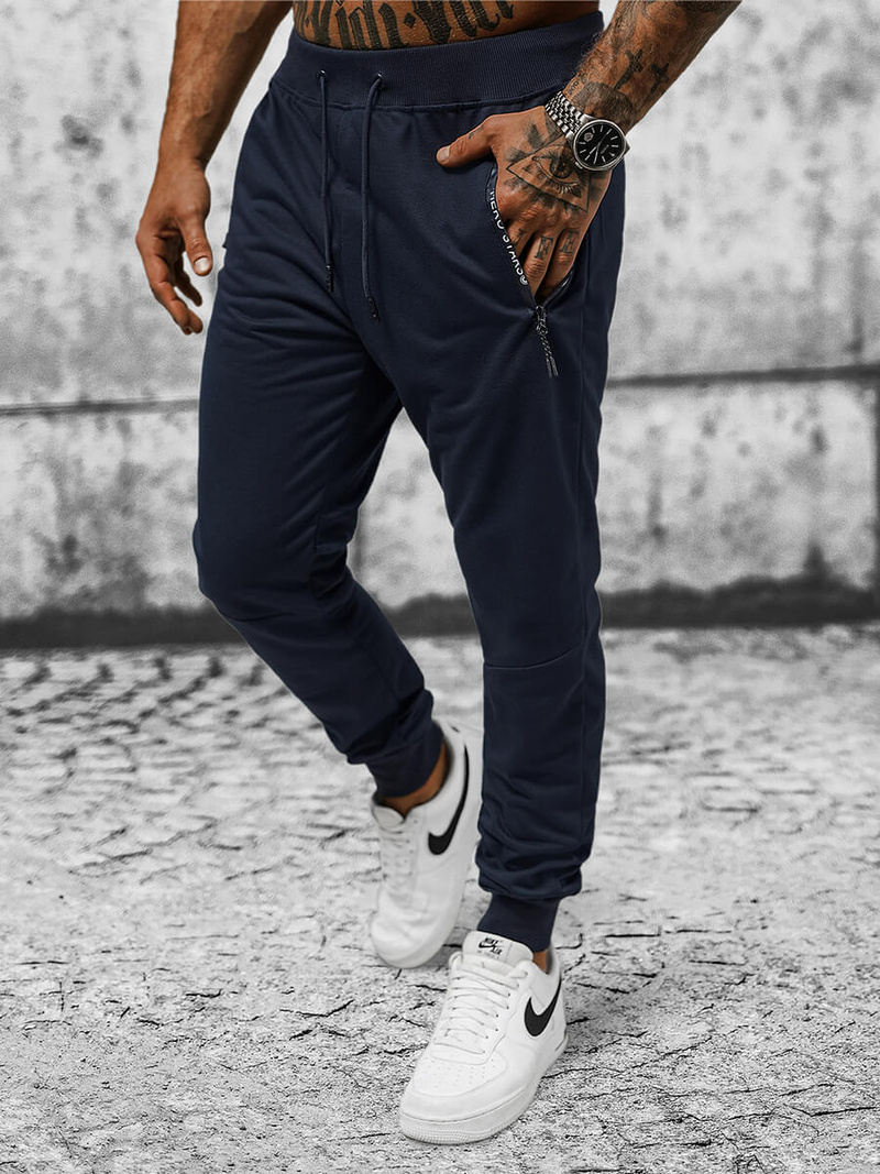 Штани спортивні чоловічі tемно-cинi OZONEE JS/8K198