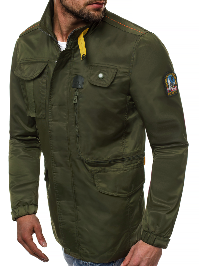 Kurtka przejściowa męska zielona OZONEE O/99237