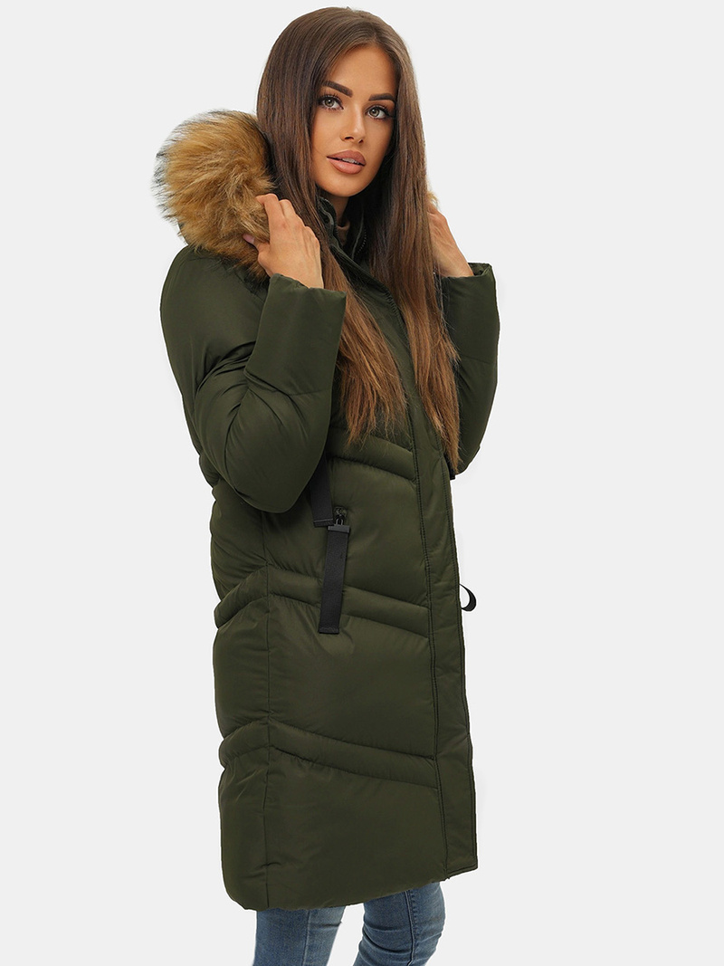 Куртка жіноча Темно-Зелена OZONEE JS/M731/136