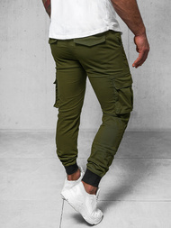 Spodnie męskie joggery cargo zielone OZONEE NB/MP0208MVZ