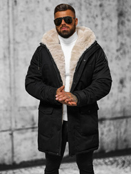 Kurtka zimowa męska czarna OZONEE JS/5M120/392