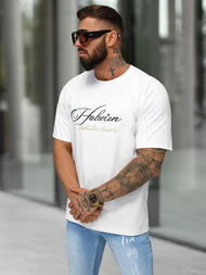 T-shirt męski loose fit biały OZONEE O/YN2/632