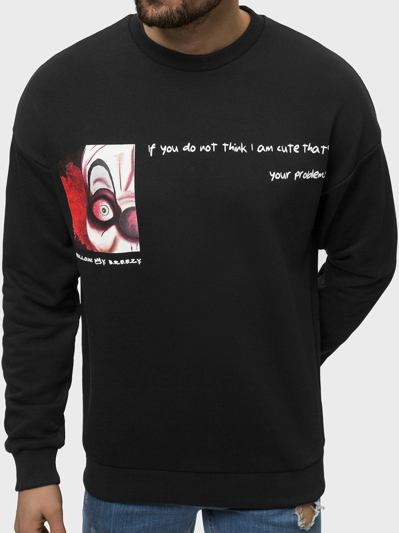 Толстовка чоловіча Чорна OZONEE B/21402021