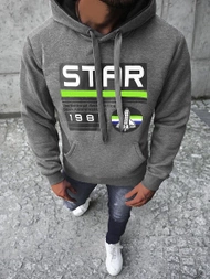 Bluza z kapturem męska grafitowa OZONEE JS/Y10055