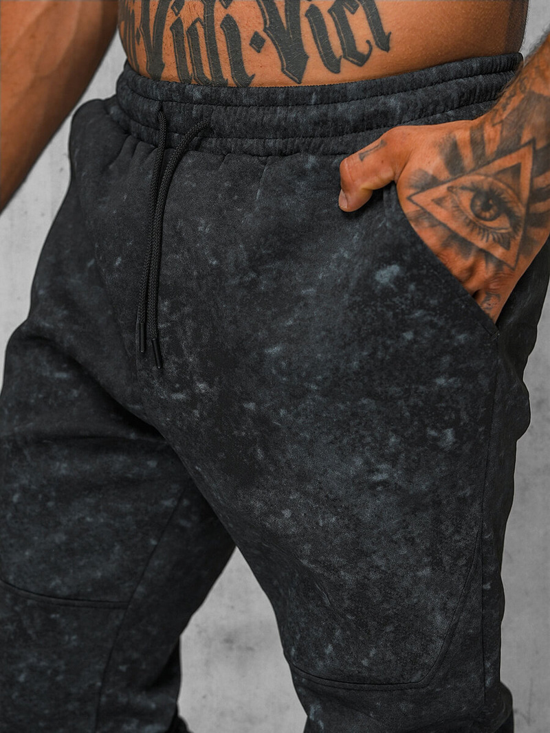 Komplet dresowy męski czarny OZONEE JS/27C6503/3