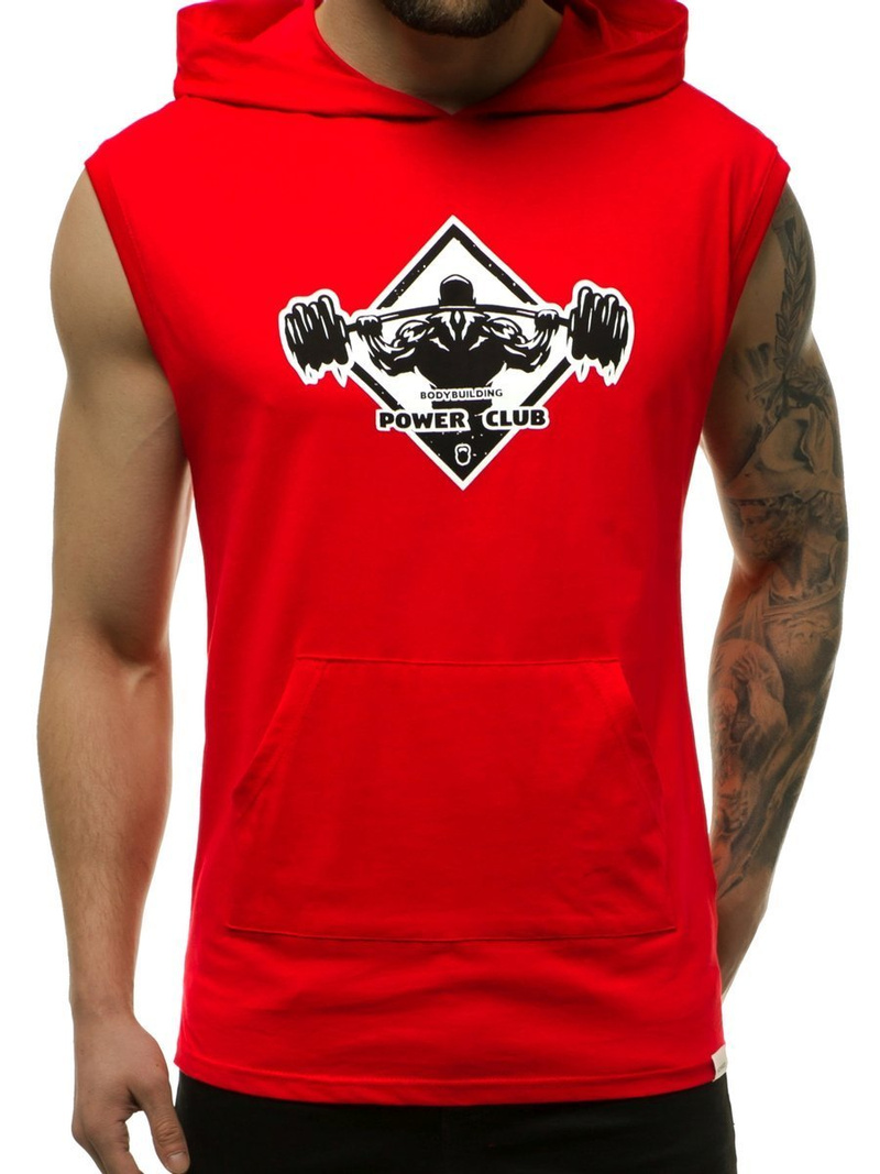 Майка чоловіча Червона OZONEE MACH/M1213