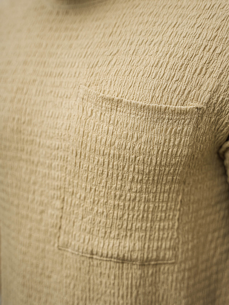 T-shirt męski camelowy OZONEE O/Y960T