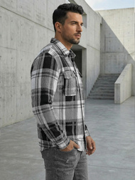 Сорочка Чоловіча Чорно-Бiла OZONEE NB/MC728N/3Z