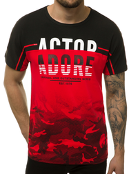 T-Shirt męski czerwony OZONEE JS/SS11106