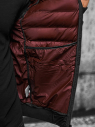 Kurtka męska pikowana czarna OZONEE JS/22M325/392