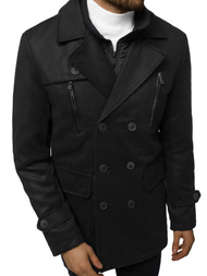 Płaszcz męski czarny OZONEE JS/79M3143