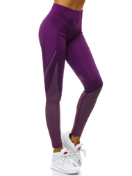 Legginsy damskie fioletowe OZONEE O/54379