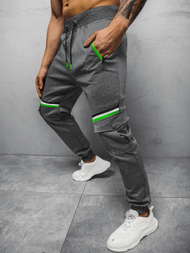 Spodnie dresowe męskie szare OZONEE JS/K10276