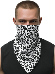 Bandana męska biała OZONEE BND104