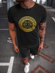 Чоловічий спортивний комплект Чорно-золотий OZONEE O/HM788