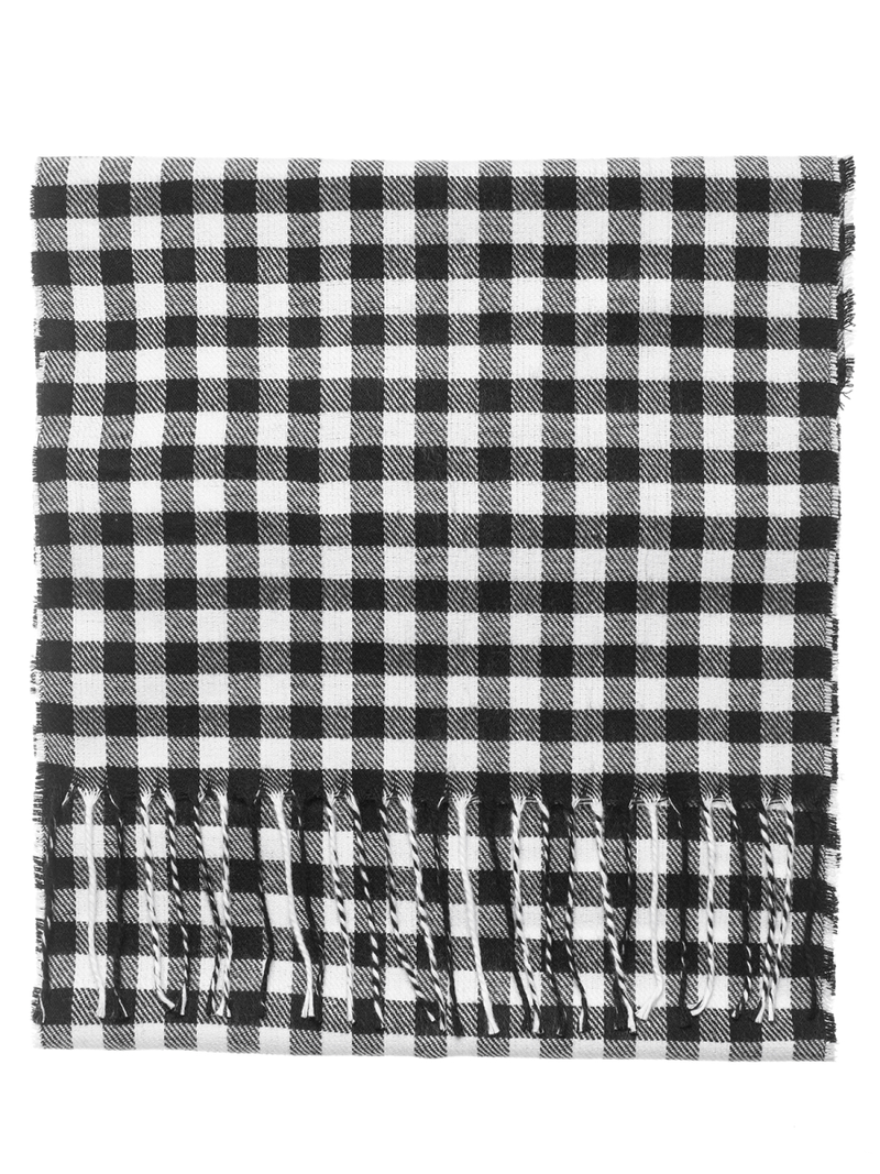 Szalik męski czarno-biały OZONEE JS/YW08051/1